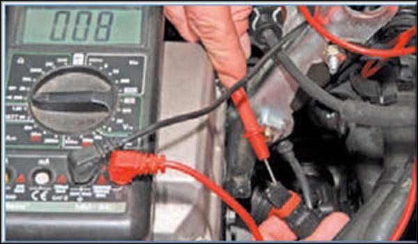 Замер мультиметром показателей ДТОЖ