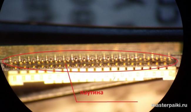 мусор в разъеме телефона