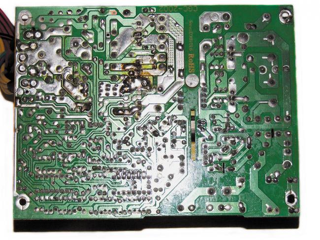Печатная плата после пайки