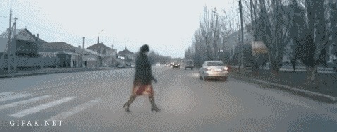 Советы начинающим водителям — как избегать аварийных ситуаций Авария, Для начинающих, Авто, Гифка, Длиннопост