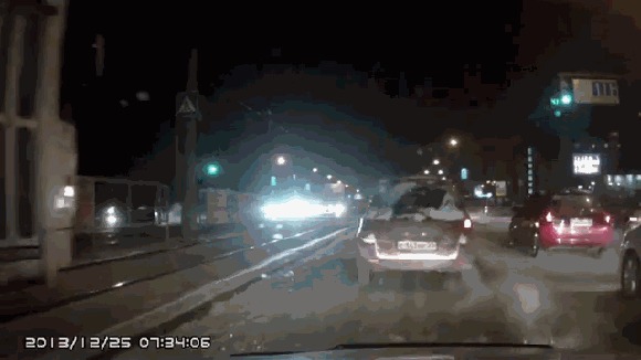 Советы начинающим водителям — как избегать аварийных ситуаций Авария, Для начинающих, Авто, Гифка, Длиннопост