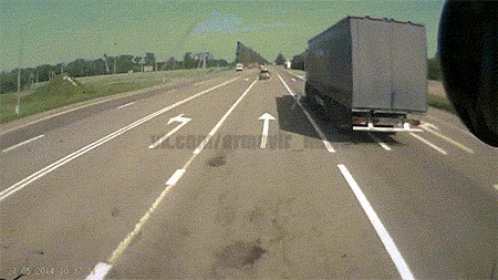 Советы начинающим водителям — как избегать аварийных ситуаций Авария, Для начинающих, Авто, Гифка, Длиннопост