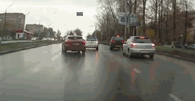 Советы начинающим водителям — как избегать аварийных ситуаций Авария, Для начинающих, Авто, Гифка, Длиннопост