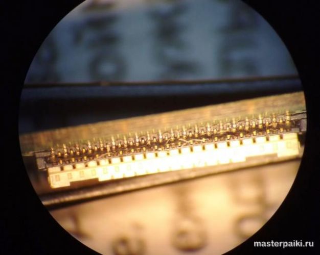 мусор в разъеме