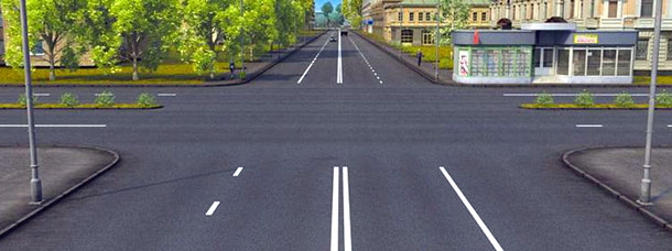 Сколько пересечений проезжих частей имеет этот перекресток