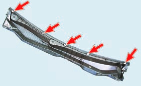 Снятие и установка решетки короба воздухопритока Опель Астра Н