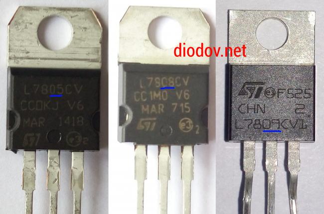 Стабилизатор напряжения LM7805 | LM7809 | LM7812