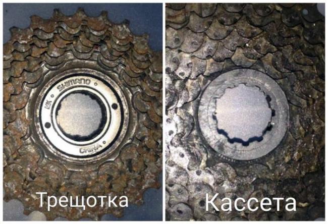 Чем отличается трещотка от кассеты