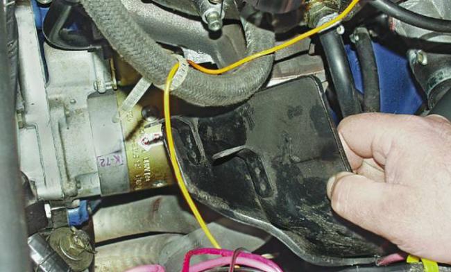 Где находится стартёр?