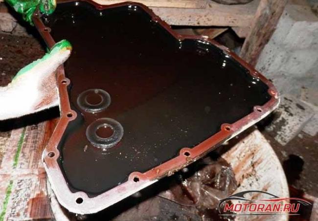 снятый поддон акпп