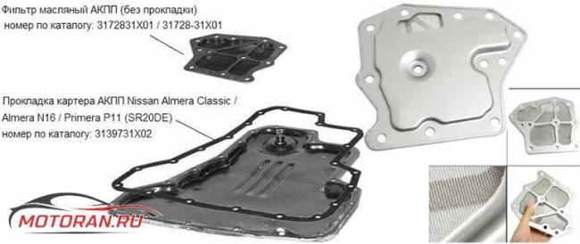 фильтр акпп альмера