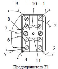 Предохранитель F1 на автомобиле Камаз
