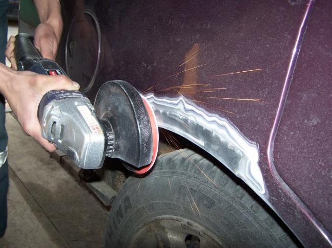 Шлифовка кузова