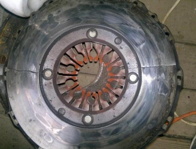 треснула корзина сцепления